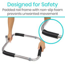 Vive Health Bed Assist Bar, Adjustable Height Cane Design with Anchor Strap