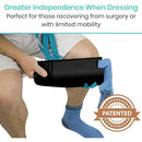 Vive Health Sock Assist and Remover – Black, Non-Slip Ridges