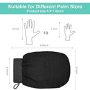 Vive Health Exfoliating Gloves with Suction Cup for Hanging, Black and Pink, 4-Pack, One Size