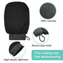 Vive Health Exfoliating Gloves with Suction Cup for Hanging, Black and Pink, 4-Pack, One Size