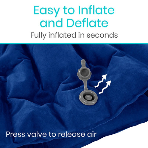 Vive Health Headrest Travel Pillow, Blue