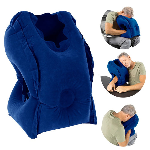 Vive Health Headrest Travel Pillow, Blue