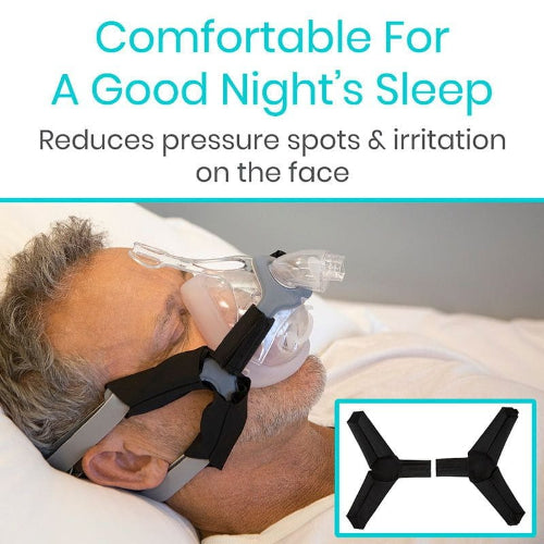 Vive Health CPAP Y-Straps Covers, Black