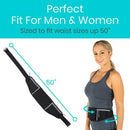 Vive Health Running Belt, Adjustable Waist Pack with Zippered Pocket, Water-Resistant, Black/Gray