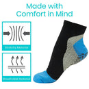 Vive Health Non-Slip Yoga Socks for Women and Men with Mesh Laundry Bag, Standard Size, 2 Pairs