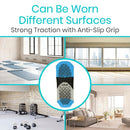Vive Health Non-Slip Yoga Socks for Women and Men with Mesh Laundry Bag, Standard Size, 2 Pairs
