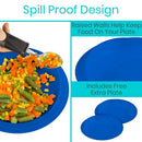 Vive Health Spill Proof Scoop Plates with High Wall and Non Slip Base for Easy Food Transfer, Pack of 2