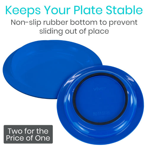 Vive Health Spill Proof Scoop Plate 2 Pack