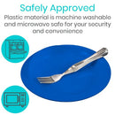 Vive Health Spill Proof Scoop Plates with High Wall and Non Slip Base for Easy Food Transfer, Pack of 2