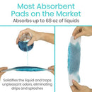 Vive Health Bed Pan Liners with Leakproof Drawstring and Absorbent Pads, Pack of 24