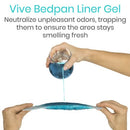 Vive Health Bed Pan Liners with Leakproof Drawstring and Absorbent Pads, Pack of 24