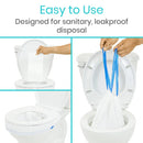 Vive Health Leak-Proof Toilet Bowl Liners with Super Absorbent Pads