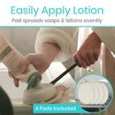 Vive Health Bendable Lotion Applicator with Flexible Handle and EVA Pads for Easy Cream Application