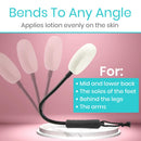 Vive Health Bendable Lotion Applicator with Flexible Handle and EVA Pads for Easy Cream Application