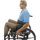 Vive Health Wheelchair Seatbelt, Adjustable Padded Safety Strap with Reflective Trim, Black