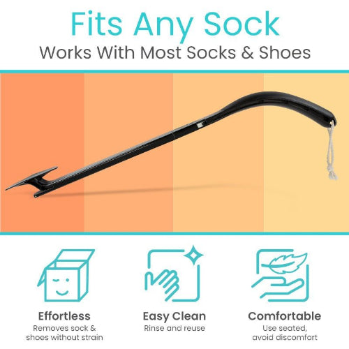 Vive Health Sock Remover Tool – Shoe Horn for Easy Dressing