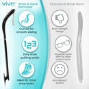 Vive Health portable detachable sock removal aid for travel use. Moovkart