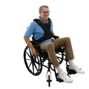 Breathable padded vest restraint with adjustable straps and front storage pocket, Moovkart.