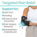 Vive Health Sheepskin Elbow Protector Adjustable Hook and Loop for Pain Relief and Support, Pair