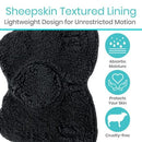 Vive Health Sheepskin Elbow Protector Adjustable Hook and Loop for Pain Relief and Support, Pair