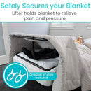 Vive Health Blanket Lifter, Adjustable Steel Frame, Black for Bed and Leg Support Tool