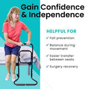 Vive Health Multi-Room Stand Assist for Seated and Standing Support with Three Grip Handles, Black