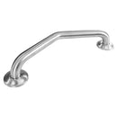 Vive Health Angled Metal Grab Bar with 45-degree ergonomic design, brushed nickel finish, and durable steel construction, Moovkart
