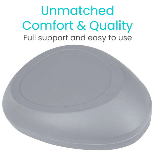 Vive Health Bed Pan, Cool Gray