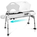 Vive Health Adjustable Sliding Shower Chair with Secure Lock and Rust-Resistant