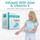 Vive Health Body Wipes, 9 x 9 Inches, White