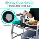 Vive Health Walker Tray with Non-Slip Surface and 3-Inch Built-In Cup Holder