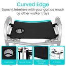 Vive Health Walker Tray with Non-Slip Surface and 3-Inch Built-In Cup Holder