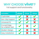 Vive Health Walker Tray with Non-Slip Surface and 3-Inch Built-In Cup Holder