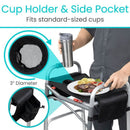 Vive Health Walker Tray with Pockets – Ergonomic curved design for a comfortable walking space. Moovkart