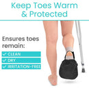 Vive Health Toe Cast Cover, Soft, Universally Compatible for Ultimate Toe Protection and Comfort