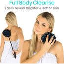 Vive Health Bendable Loofah Brush with Adjustable Handle
