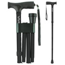 Vive Health Height Adjustable Folding Cane, 33 - 37 Inches, Black