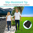 Vive Health Height Adjustable Folding Cane, 33 - 37 Inches, Dark Butterfly