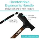 Vive Health Folding Cane with Adjustable Height for Enhanced Walking Support and Stability