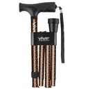 Vive Health Folding Cane with Adjustable Walking Support, designed for stability and comfort during walking. Moovkart





