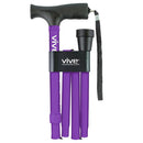Vive Health Folding Cane with Adjustable Height for Enhanced Walking Support and Stability