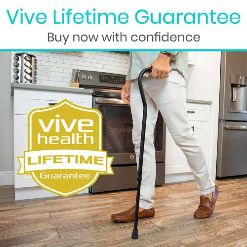 Vive Health Offset Cane 29 - 38 Inches, Teal