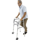 Vive Health Lightweight Economy Walker with Wheels – Adjustable
