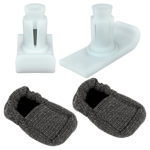 Vive Health Walker Ski Glides with Covers, 1 Pair