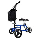 Vive Health Foldable Knee Walker with adjustable platform and dual brakes for safe mobility, Moovkart
