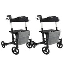Vive Health Rollator Walker Foldable With Storage Bag, Black, Pack of 2
