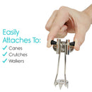 Vive Health Ice Cane Tips, 5-Prong Carbon Steel Base for Snow and Ice Stability, Pair