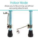 Vive Health Ice Cane Tips, 5-Prong Carbon Steel Base for Snow and Ice Stability, Pair