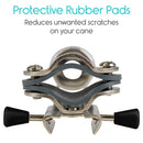 Vive Health Ice Cane Tips, 5-Prong Carbon Steel Base for Snow and Ice Stability, Pair