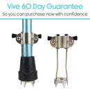 Vive Health Ice Cane Tips, 5-Prong Carbon Steel Base for Snow and Ice Stability, Pair